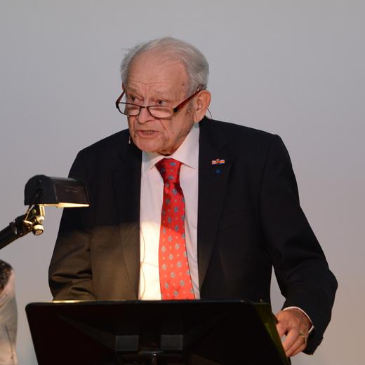 Jules Schelvis Foto von Jules Schelvis bei der Lesung