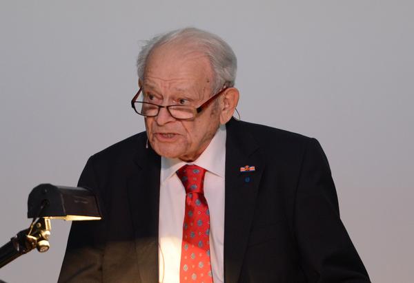 Jules Schelvis Foto von Jules Schelvis bei der Lesung
