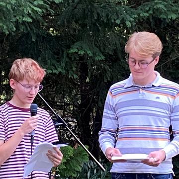 Foto von der Gedenkfeier und Kranzniederlegung Heiko Ploeger