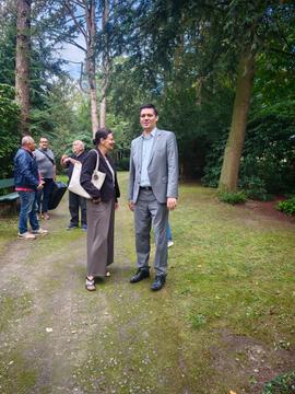 Foto von der Gedenkfeier und Kranzniederlegung Heiko Ploeger