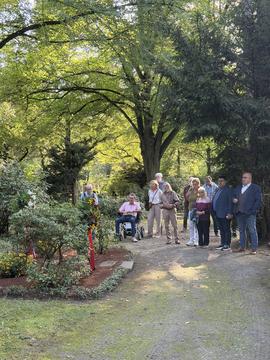 Foto von der Gedenkfeier und Kranzniederlegung Heiko Ploeger